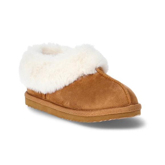 NEW FAUX FUR TRIM SLIPPER-SIZE 5/6 - Picture 7 of 10